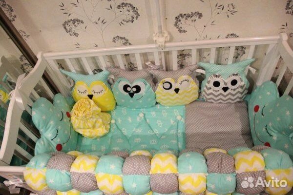 Бортики на кроватку