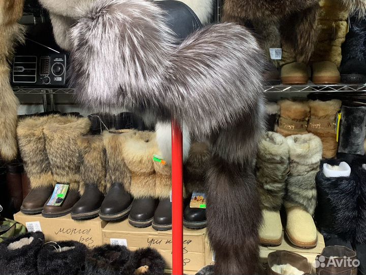 Шапка малахай чернобурка