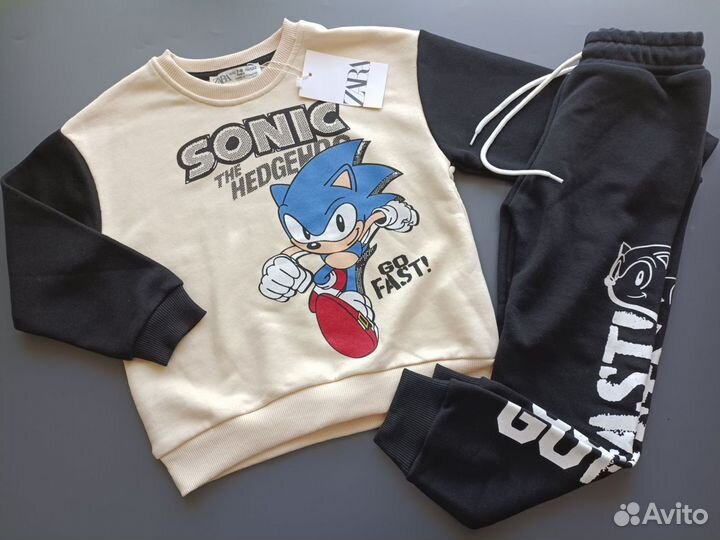 Костюм детский zara новый Соник Бум sonic 110