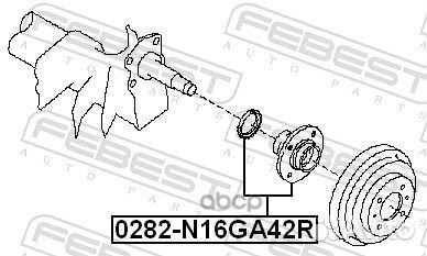Ступица колеса зад прав лев Febest 547