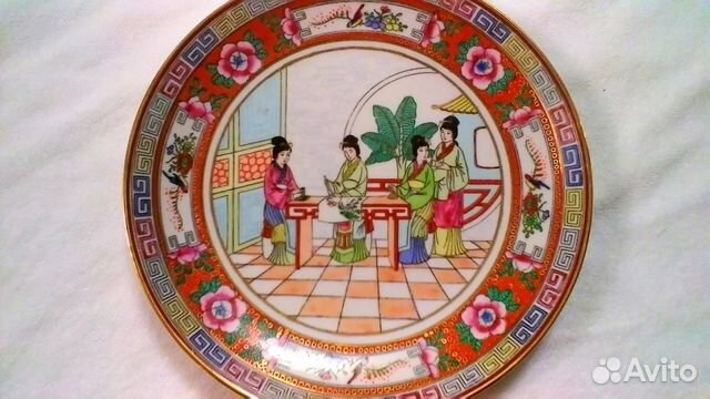 Китайская декоративная тарелка