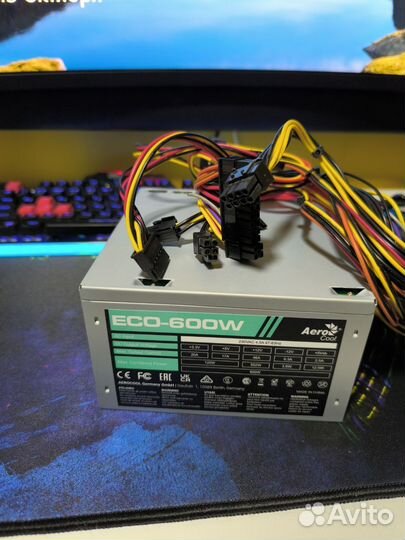Блок питания 600w aerocool eco