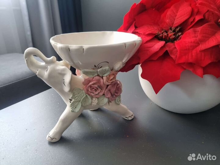 Блюдо-слон для фруктов и конфет