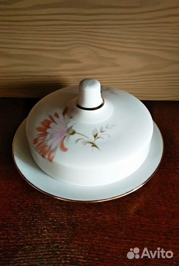 Ваза, блюдо, масленка Хризантемы (Астры) Дулёво