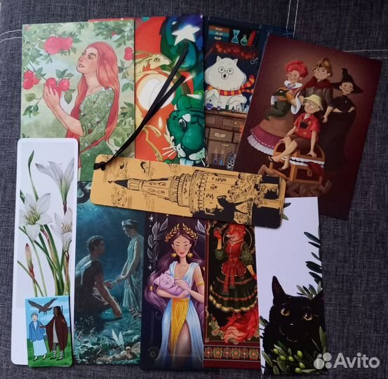 Набор закладок и открыток