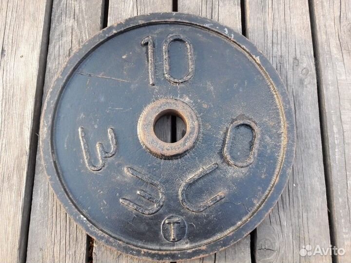 Блин для штанги 10 кг