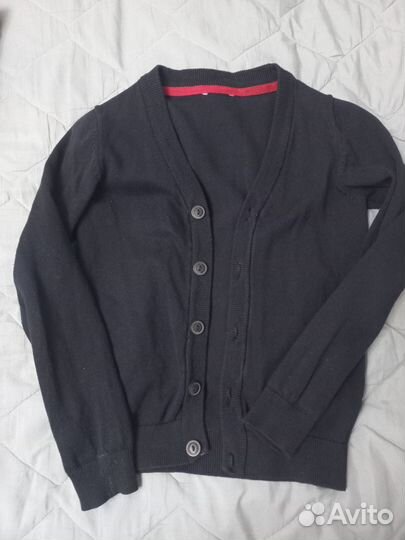 Кардиган школьный, брюки 134 для мальчика