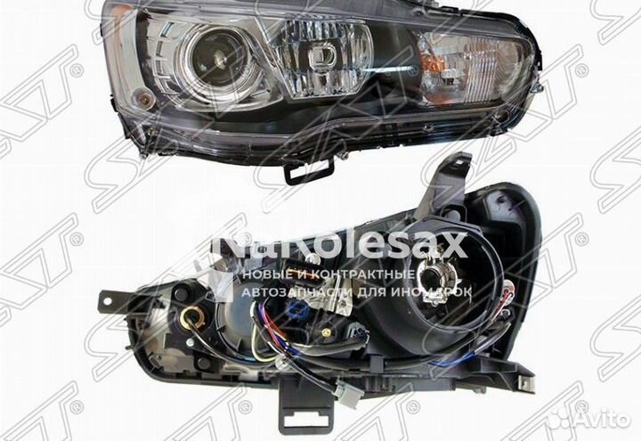 Фара mitsubishi lancer X 07-16 RH ксенон