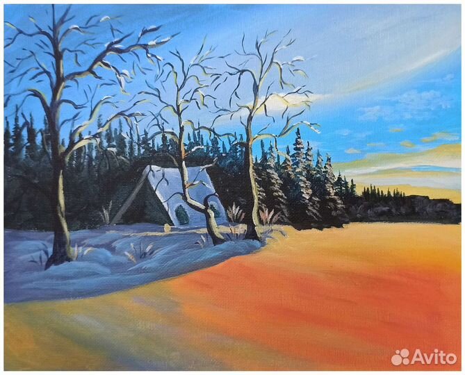 Картина акрилом 