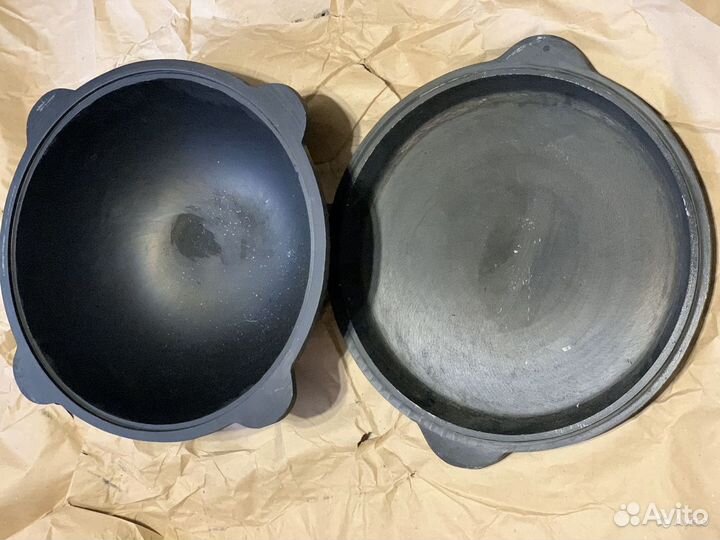 Казан с чугунной крышкой 12 литров