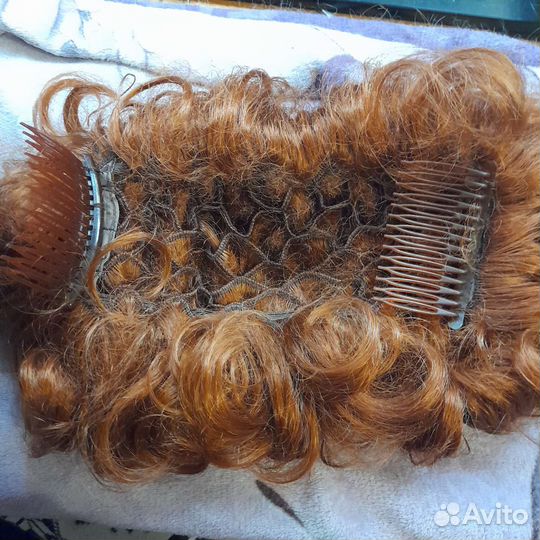 Накладка для причёски:рыжая, чёрная, т.русый