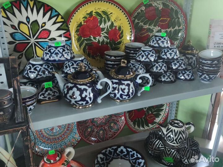 Узбекская посуда. Ляган, коса, пиала маг Казан 31