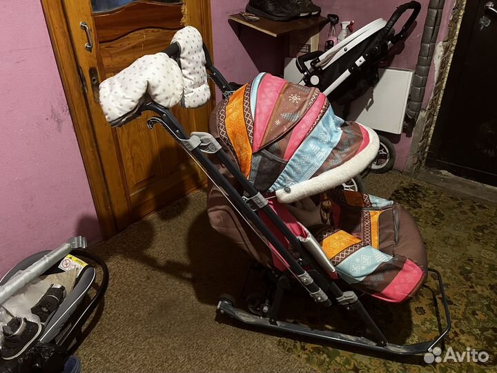 Сани коляска детские