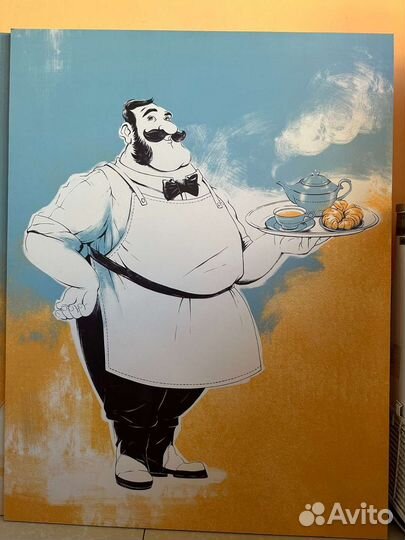 Большие картины для кафе, столовой