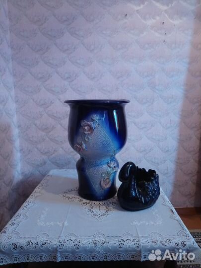 Напольная керамическая ваза