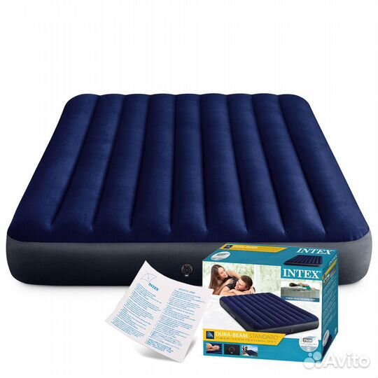 64759 Надувной матрас интекс 152х203х25 см