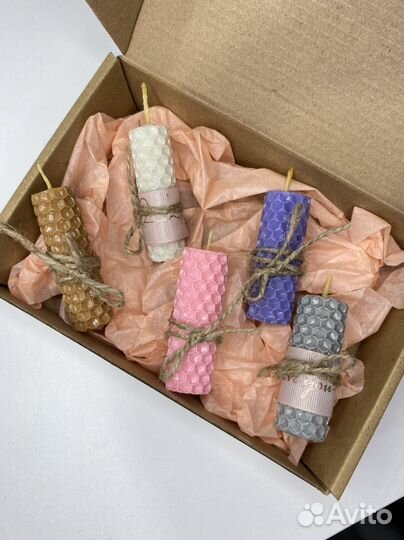 Набор свечей из вощины