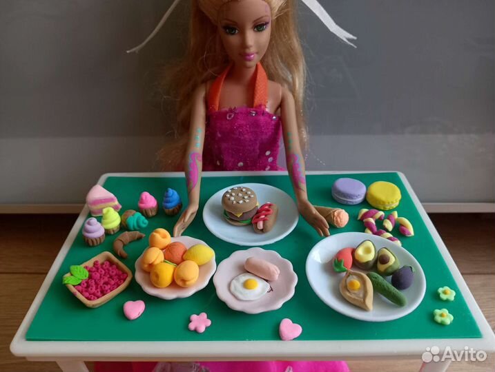 Набор еды для кукол барби