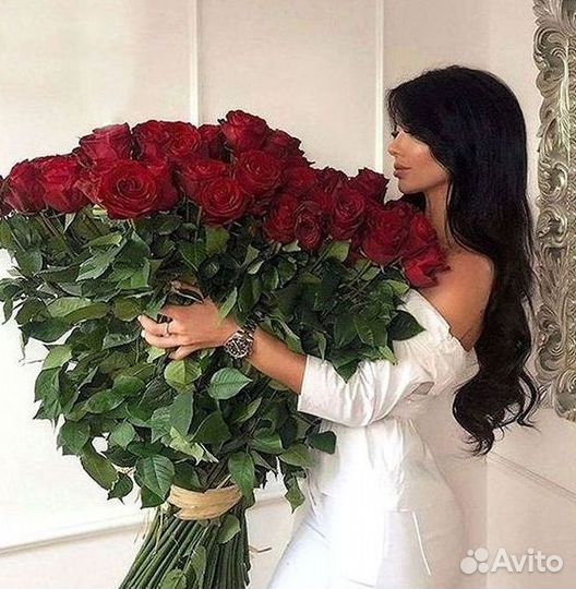 Высокие Розы Гиганты Доставка Круглосуточно