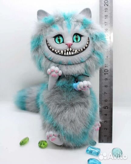 Брелоки чеширски кот образец