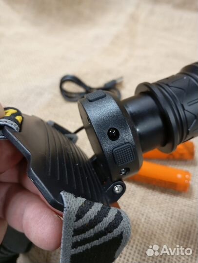 Мощный фонарь 2 диода + датчик