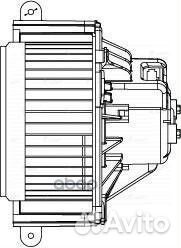 Вентилятор отопителя салона renault kangoo II/M