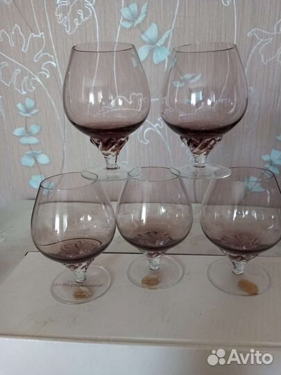 Бокалы для коньяка богемия Чехословакия