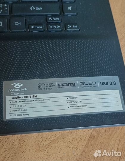 Ноутбук packard bell