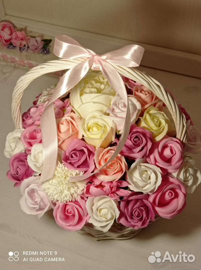 Букет из мыльных цветов