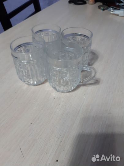 Стаканы и вазы. Хрусталь, стекло, набор тарелок