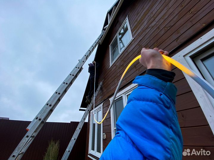 Новогоднее украшение домов и загородных коттеджей