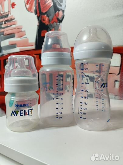 Бутылочки для кормления avent