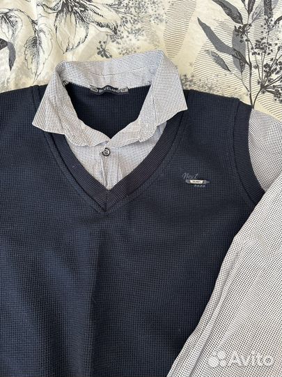 Рубашка с жилетом