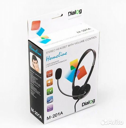 Наушники с микрофоном Dialog M-201A