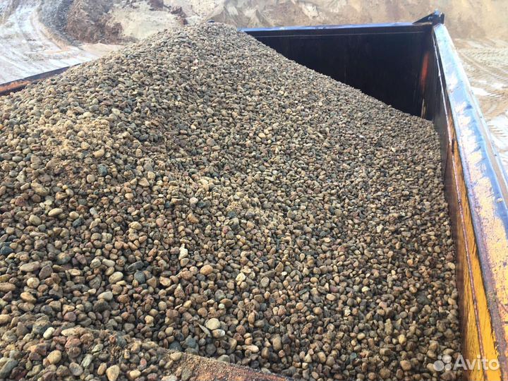 Щебень гравийный с доставкой