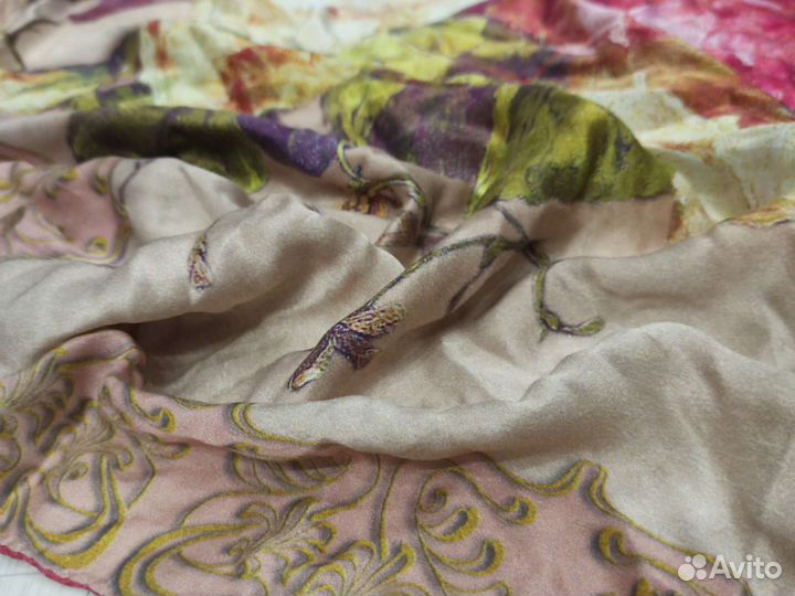 Платок 95см из китайского шелка оригинал