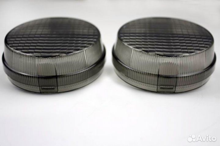 Стекло поворотника Honda Yamaha Kawasaki (Черный )