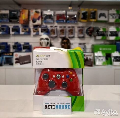 Геймпад Xbox 360 V2 Red + наушники Samsung