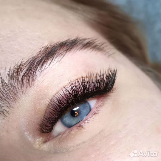 Наращивание ресниц, мокрый эффект