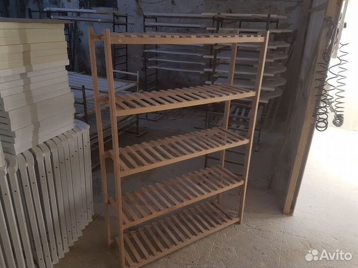 Полки стеллажи деревянные