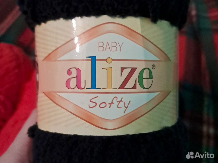 Пряжа нитки Alize softy (плюшевая)