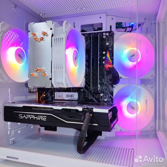 Игровой пк Ryzen 5600 + RX 580 8gb + 16gb RAM + M2
