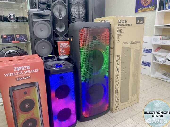 Музыкальная Колонка с Микрофоном Блютуз ZQS 12202