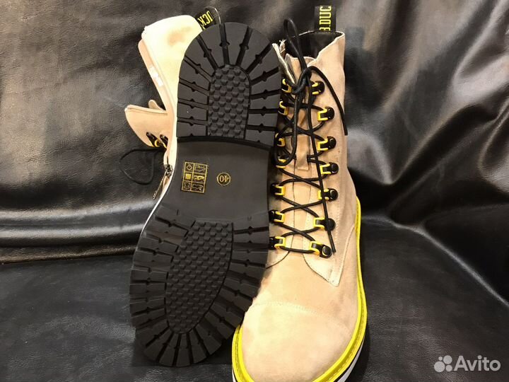 Полу ботинки замшевые натуральная замша 40