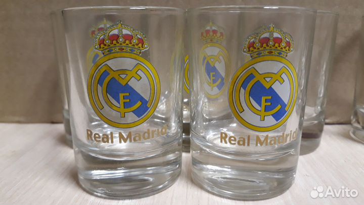 Стопки сувенирные Real Madrid, Barcelona (9шт)