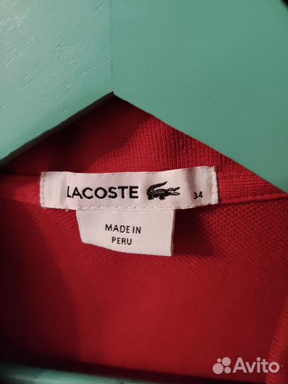 Lacoste polo женское оригинал