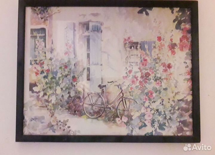 Картина акварель, Франция, стиль прованс