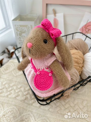 Вязаный зайчик