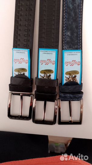 Мужской кожаный ремень