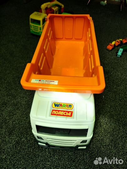 Грузовик, машинки детские, замок, игрушки